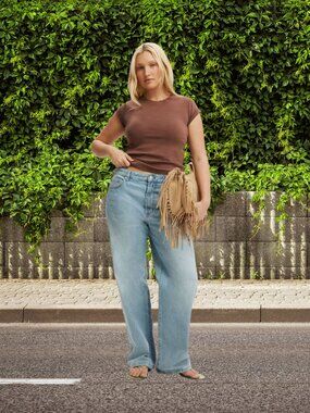 Cotton On 91 Straight Jean Rush Blue Sz 26